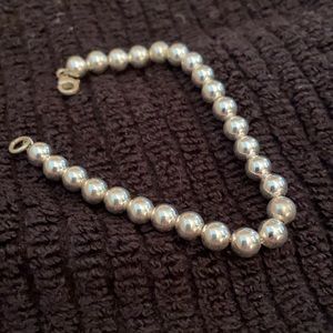 Sterling Silver Bead Bracelet